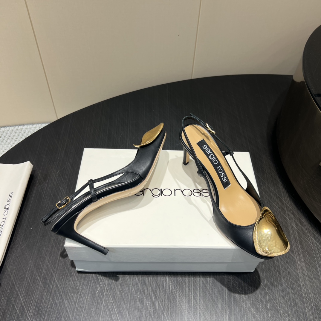 Serglorossl 2025 Fashion Series: Round Head High Heels in Original Custom Sheep Skin – P672 Product Details - 图片 8