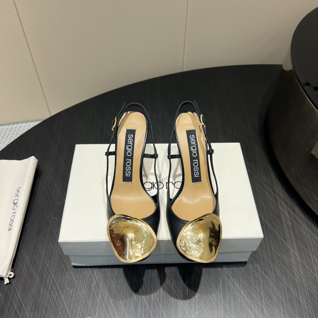Serglorossl 2025 Fashion Series: Round Head High Heels in Original Custom Sheep Skin – P672 Product Details - 图片 9