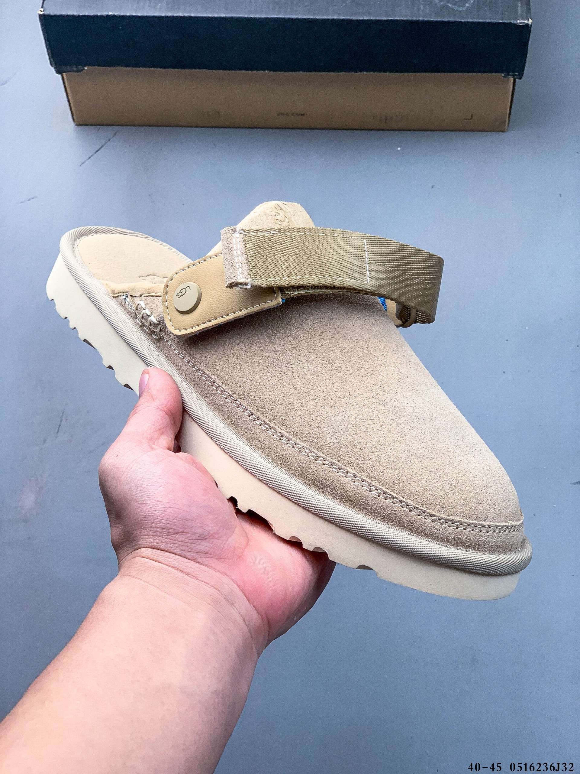 ¡Nivel corporativo! UGG Maillard suela blanda zapatos de gamuza de superficie suave sandalias con puntera ant…