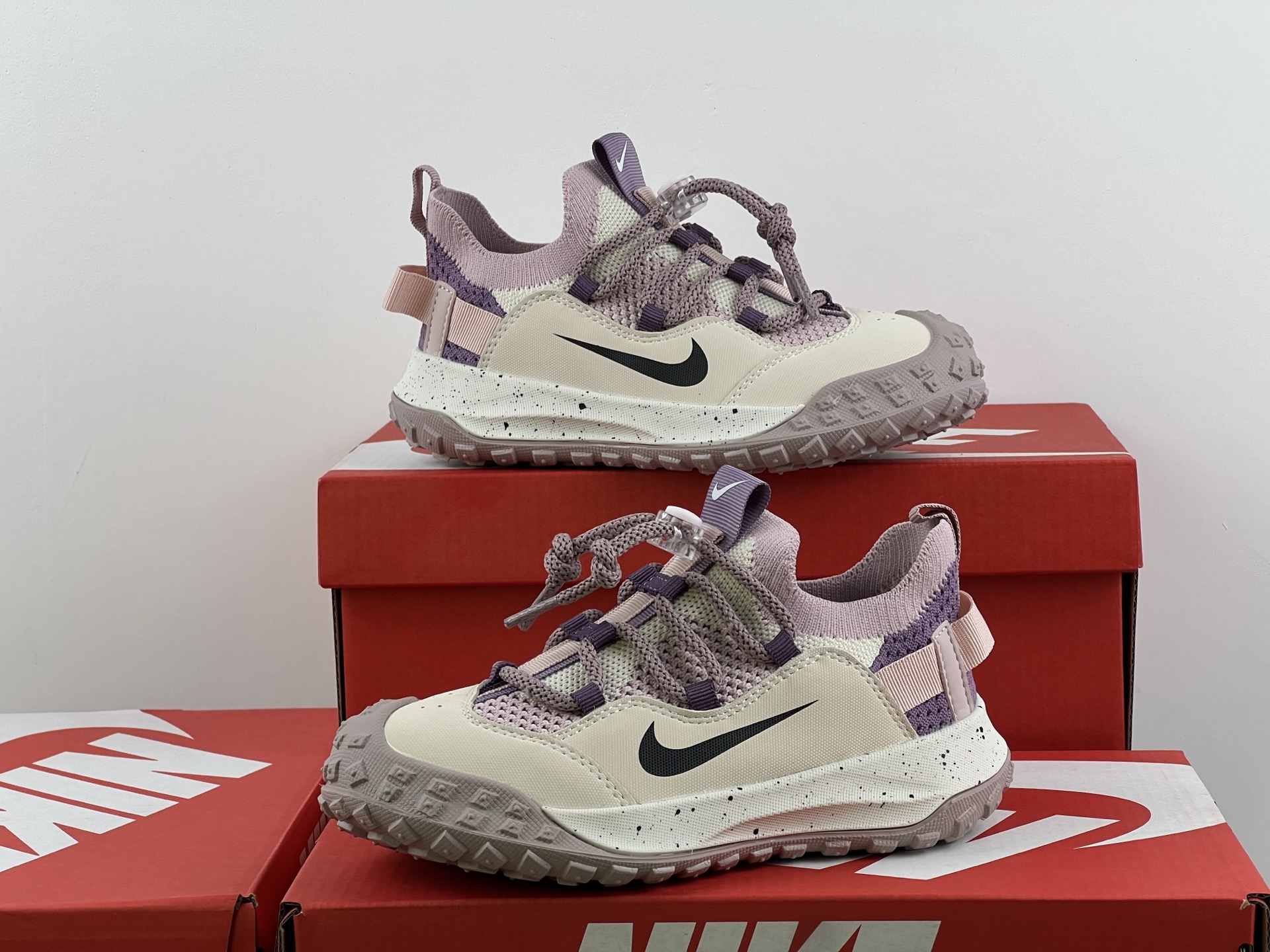 图片[2]-耐克飞织面轮胎底儿童一脚蹬运动鞋26-37 2025耐克秋季新款轮胎底儿童运动鞋松紧带登山休闲童鞋，飞织韩版轮胎底防滑底透气户外轻便运动鞋-选品中心