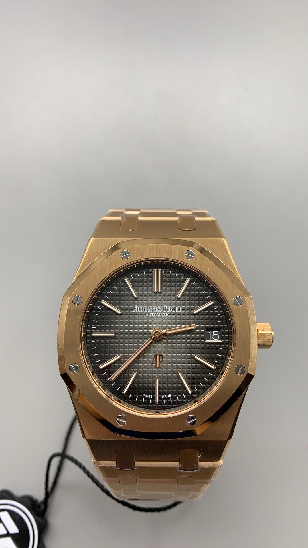 NO:387908,Zf, 39mm, 15202 gradient black, rose gold,19860909Zf,39mm,15202渐变黑,玫瑰金,,,Watch