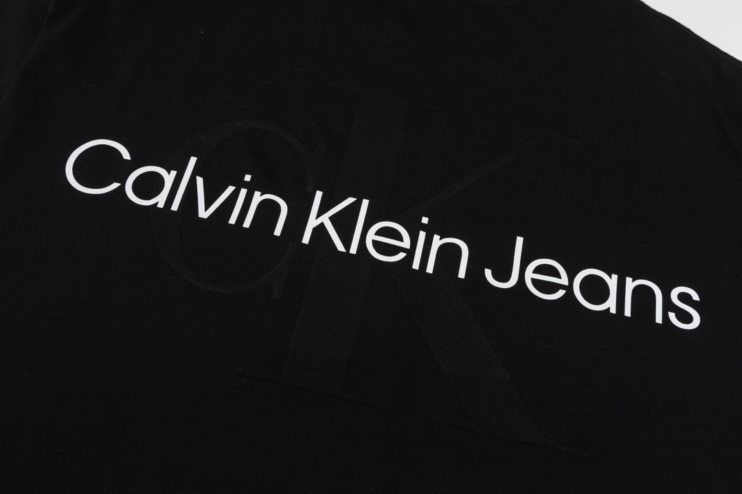 Cain Klein 24SS Embroidered Sleeves: Delicate Fabric, Modern American Fashion, Steel Marks, Black/White, S-XL - 图片 5