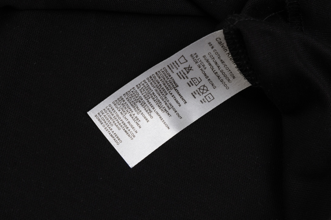 Cain Klein 24SS Embroidered Sleeves: Delicate Fabric, Modern American Fashion, Steel Marks, Black/White, S-XL - 图片 8