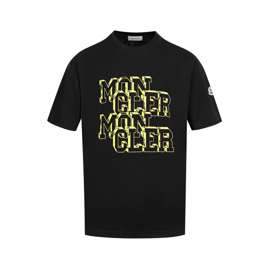 Moncler/Monkey 2025 Collection: Custom 3D Logo T-Shirts in Pure Cotton