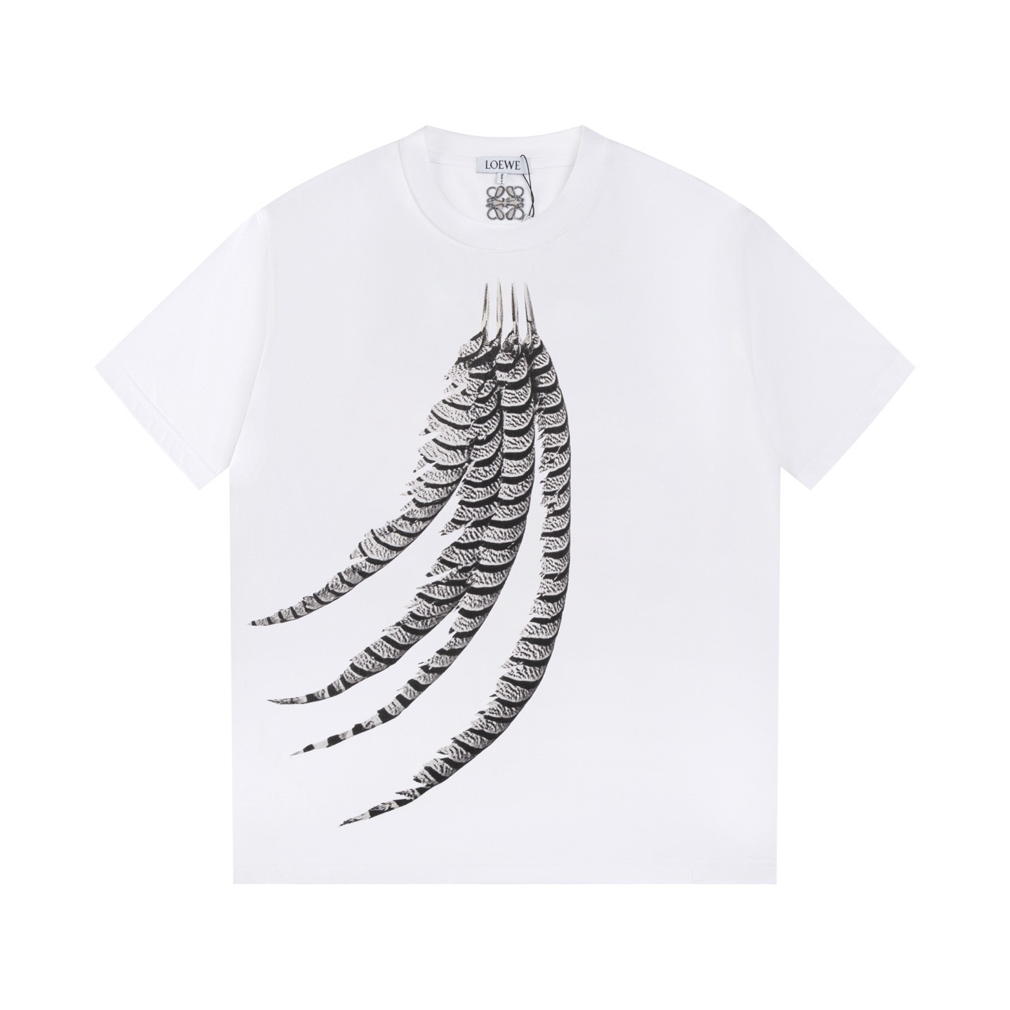 Top Edition Loewe Loywe Fly Star T-shirt with 3D Embroidery and Digital Prints - 图片 2
