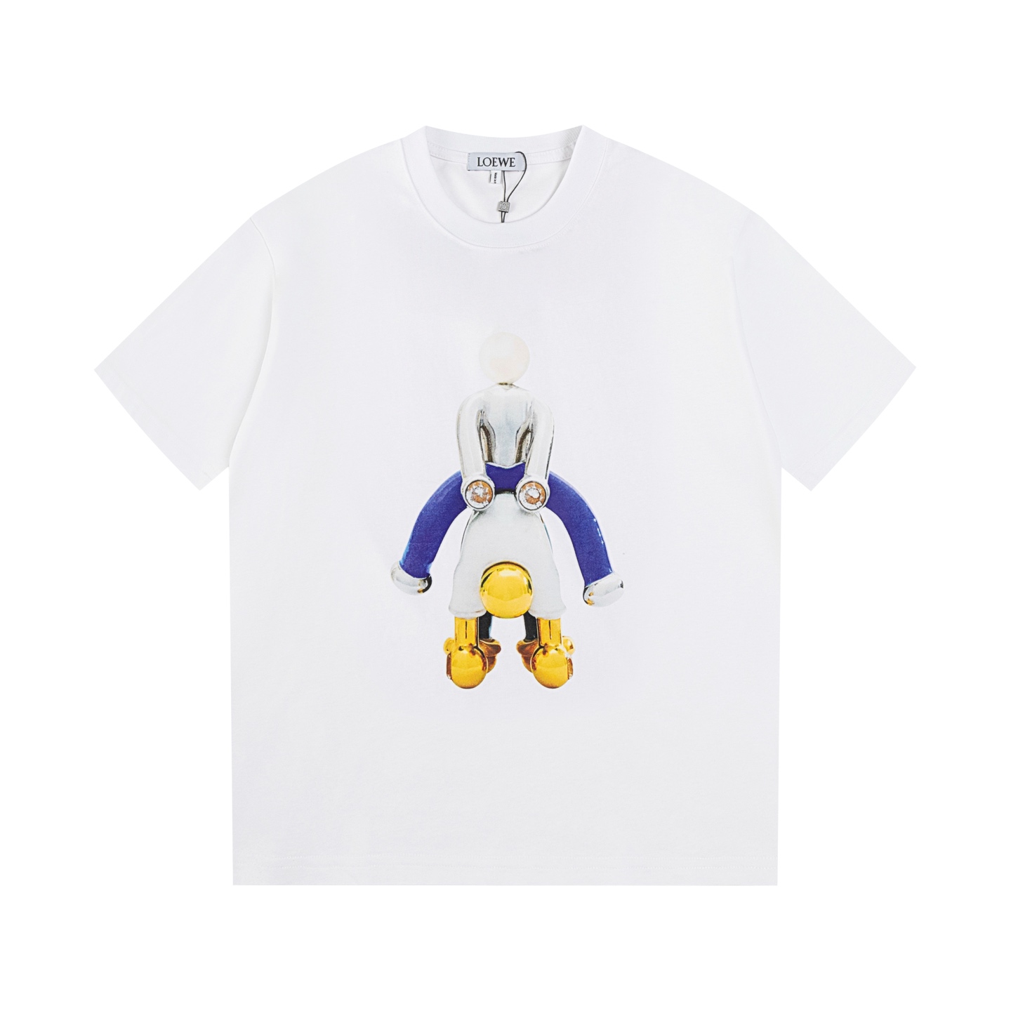 High-End Couple T-Shirts 2025: White Cotton, Unisex, XS-L, High Quality - 图片 2