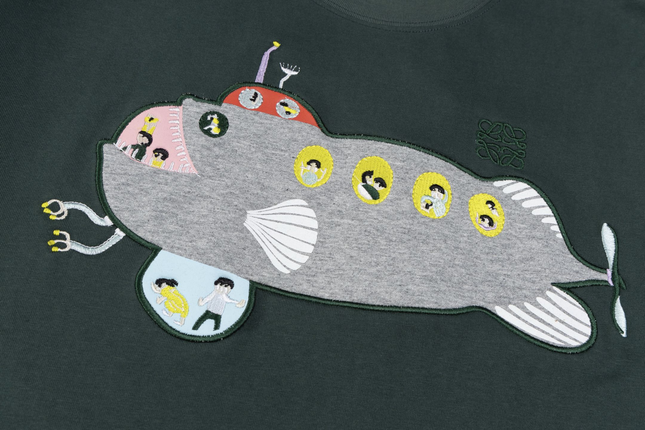 Loewe 25ss Whale Short-Sleeve T-Shirt: High-Quality Cotton, Customized Design, Comfortable Fit - 图片 5