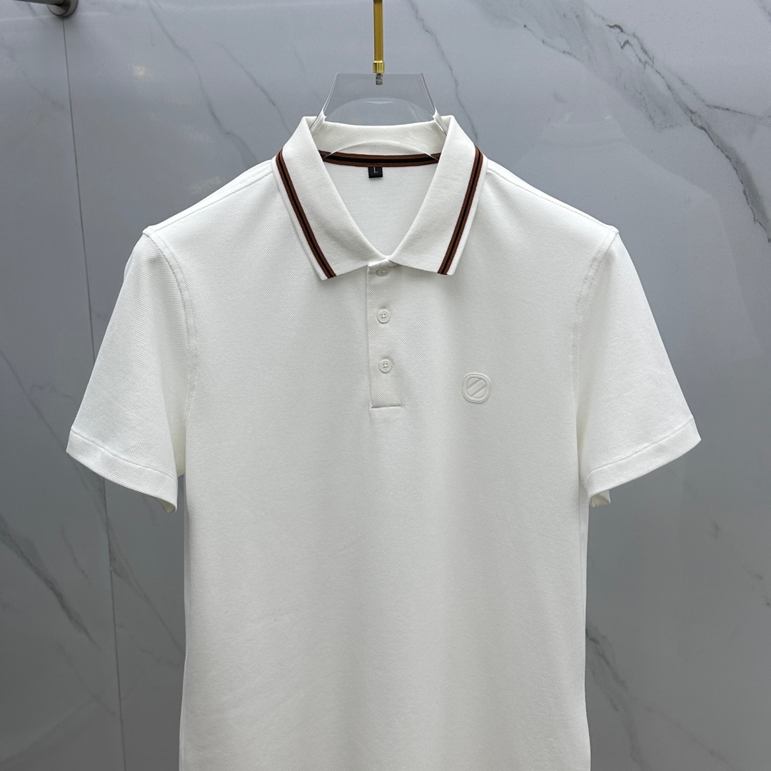  🆕ZEGNA●杰尼亚 2025春夏新款男士翻领Polo衫短袖T恤 柜台同步发售  简洁时尚百搭 高端品