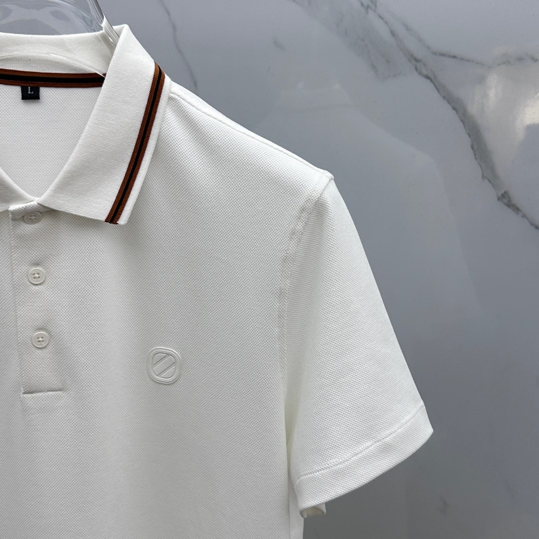  🆕ZEGNA●杰尼亚 2025春夏新款男士翻领Polo衫短袖T恤 柜台同步发售  简洁时尚百搭 高端品
