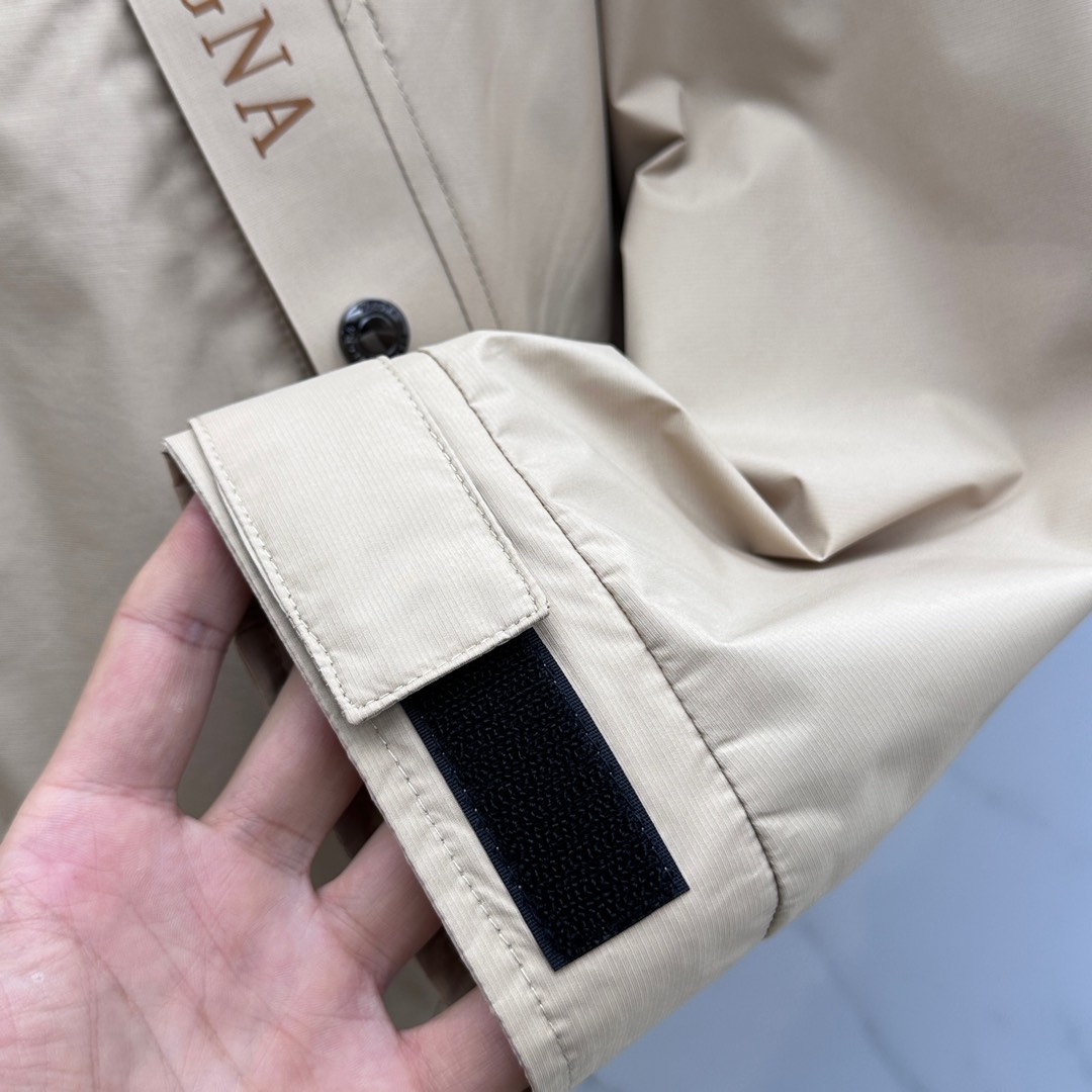🆕ZEGNA·杰尼亚 2025开秋新款男士夹克外套连帽，原单三标齐全高端版本！连帽款式 高定专柜面料 透