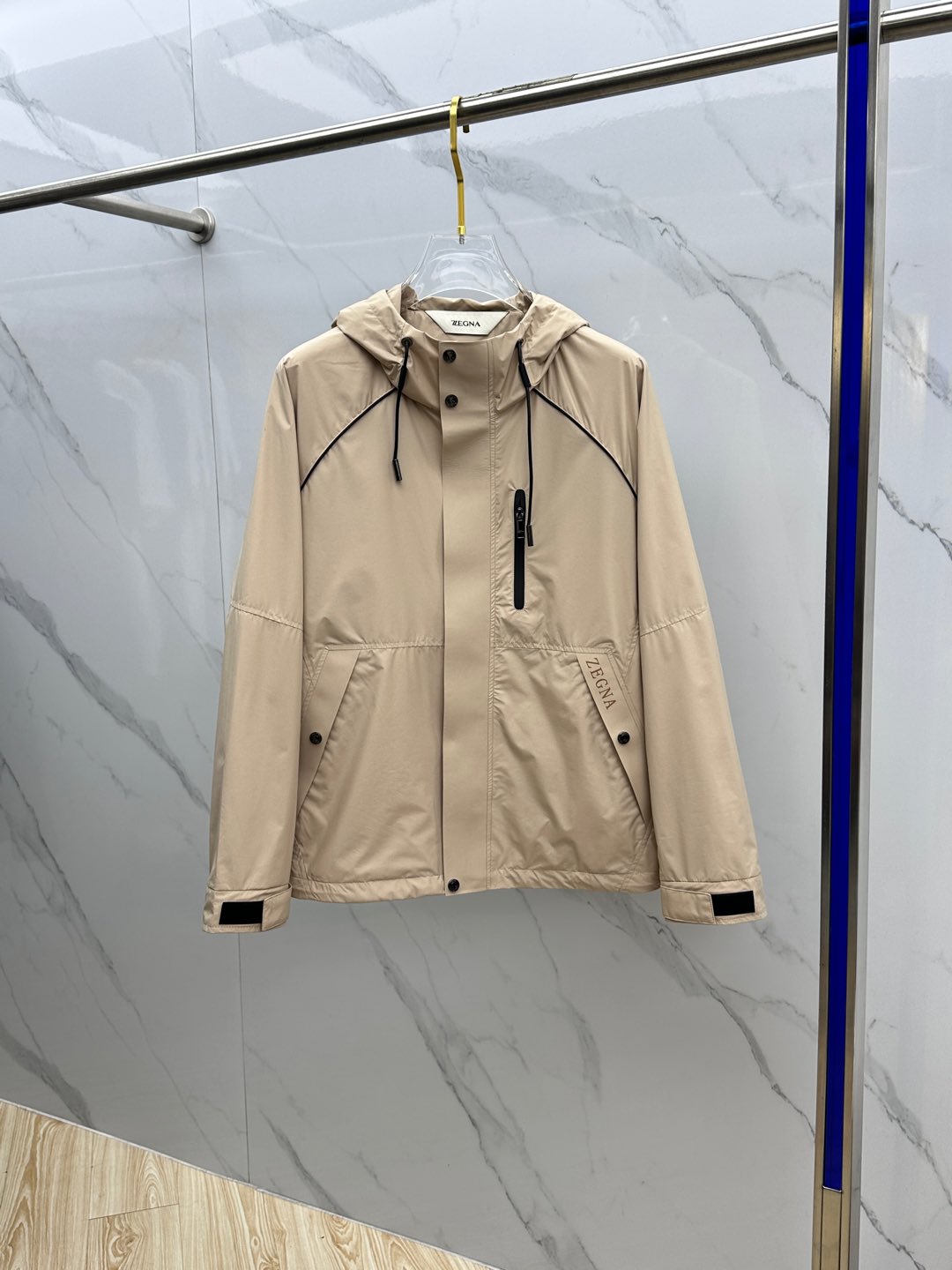 🆕ZEGNA·杰尼亚 2025开秋新款男士夹克外套连帽，原单三标齐全高端版本！连帽款式 高定专柜面料 透
