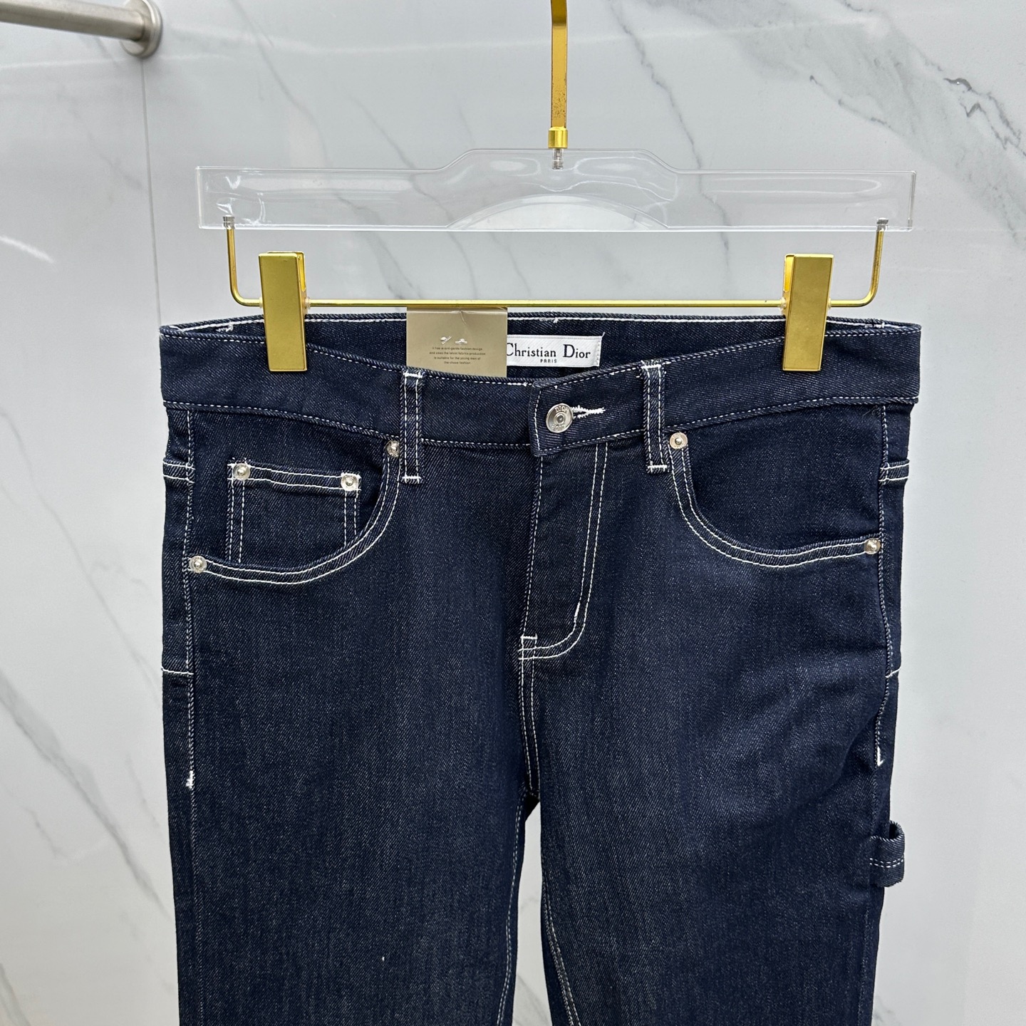  🆕Christian Dior·迪奥 🔥高端定制、2025早春最新款小脚牛仔裤 柜台同步发售 进口固色