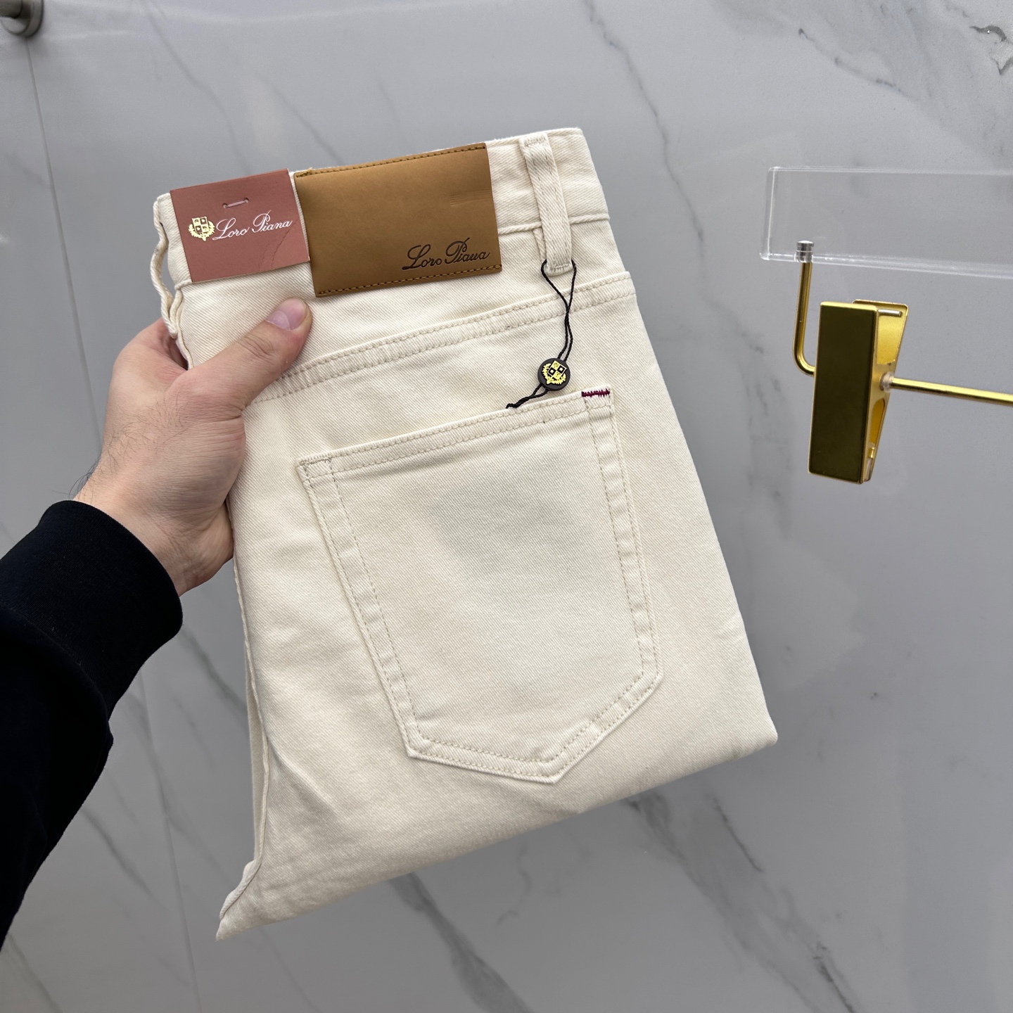  🆕Loro·Piana 🔥高端定制、2025早春最新款小脚牛仔裤 柜台同步发售 进口固色面料 原版定制