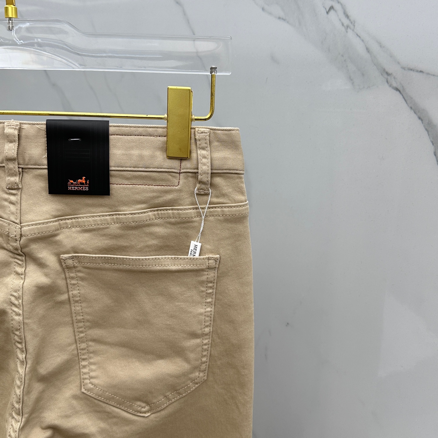  🆕Hermes·爱马仕 🔥高端定制、2025早春最新款小脚牛仔裤 柜台同步发售 进口固色面料 原版定制