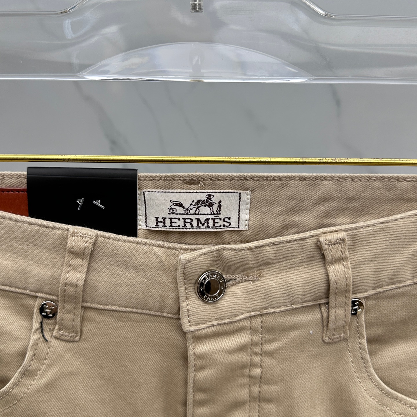  🆕Hermes·爱马仕 🔥高端定制、2025早春最新款小脚牛仔裤 柜台同步发售 进口固色面料 原版定制