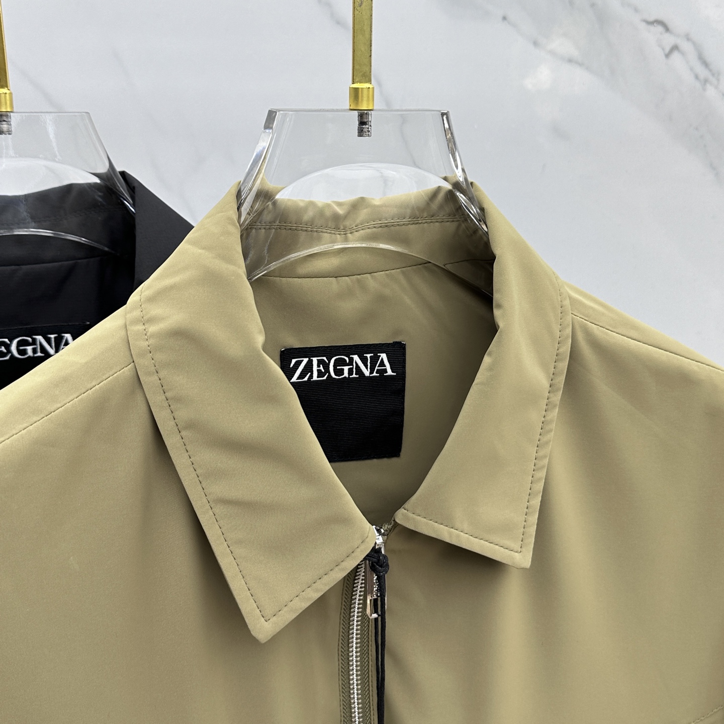  🆕ZEGNA·杰尼亚 2025开秋新款男士翻领夹克外套，原单三标齐全高端版本！翻领款式 高定专柜面料 