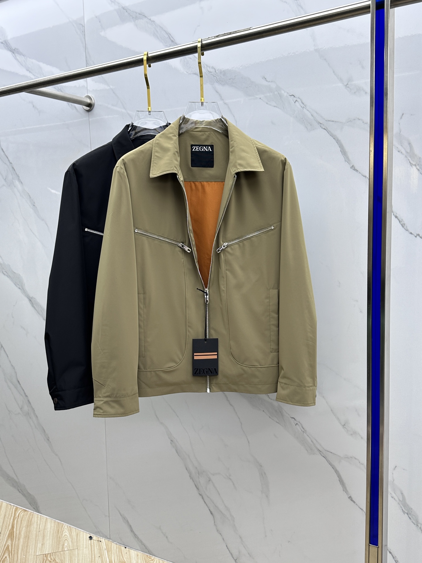  🆕ZEGNA·杰尼亚 2025开秋新款男士翻领夹克外套，原单三标齐全高端版本！翻领款式 高定专柜面料 