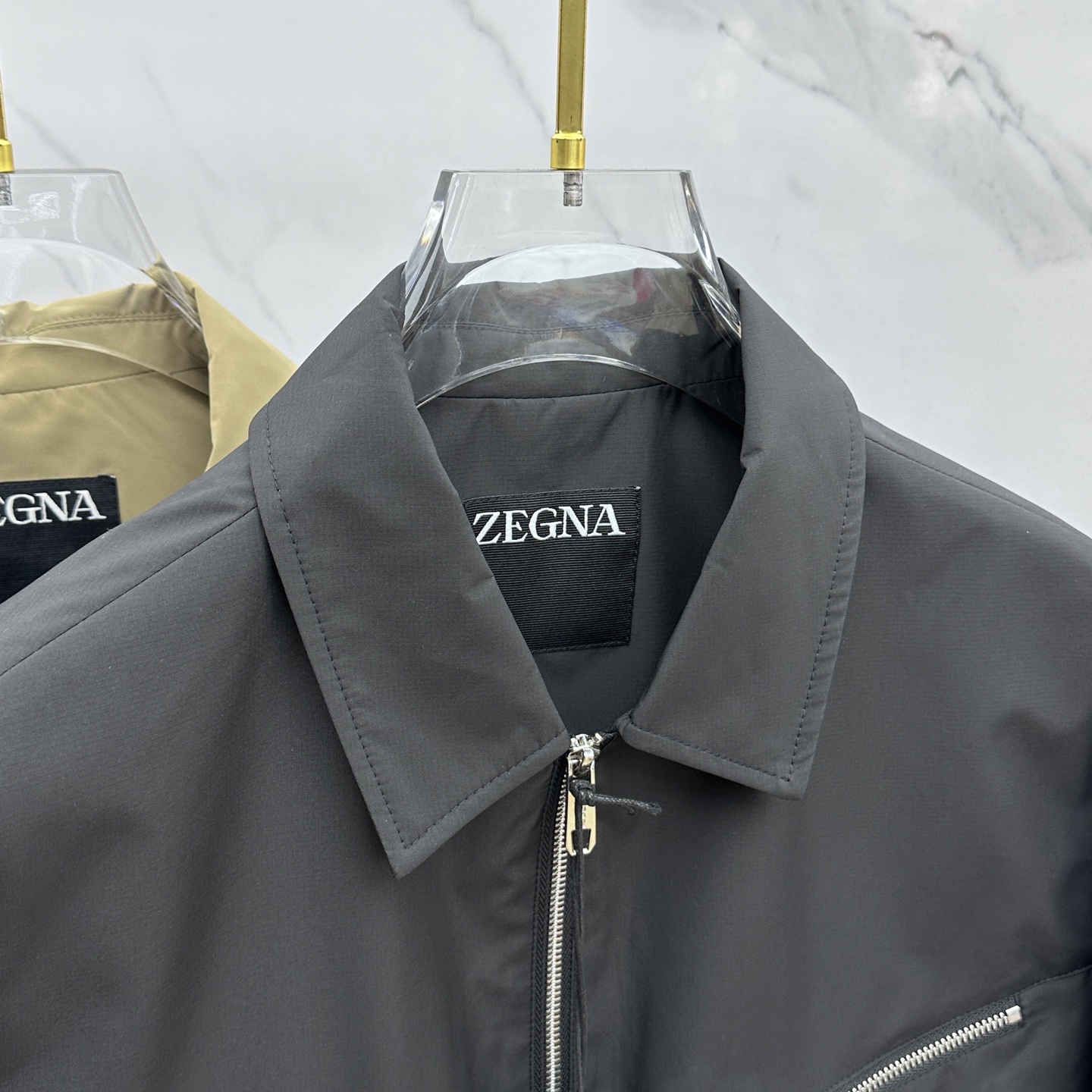  🆕ZEGNA·杰尼亚 2025开秋新款男士翻领夹克外套，原单三标齐全高端版本！翻领款式 高定专柜面料 