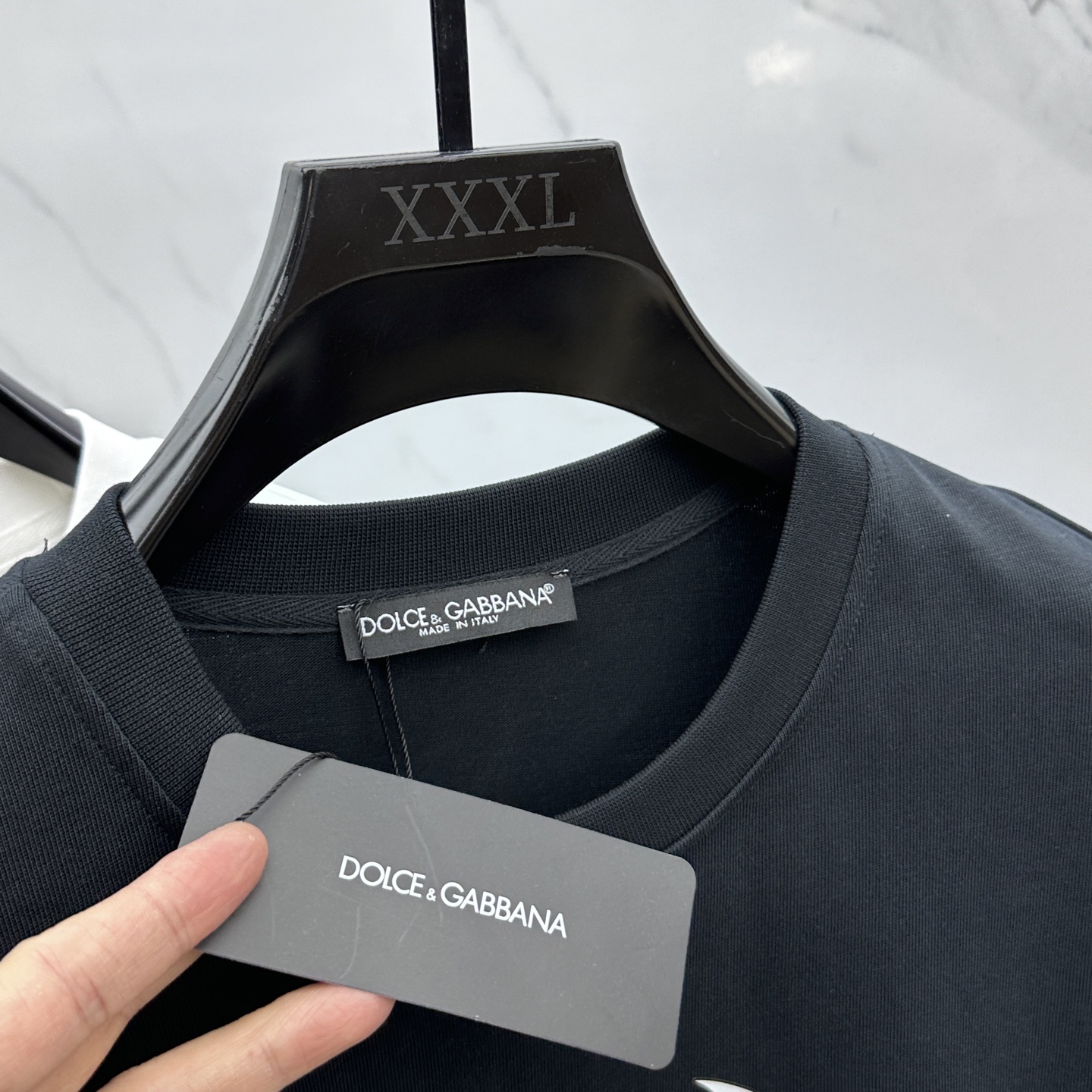 Dolce & Gabbana Printed Short Sleeve T-Shirt | Ribbed Collar - High Density Cotton 6 i1741455550244 931 0 4