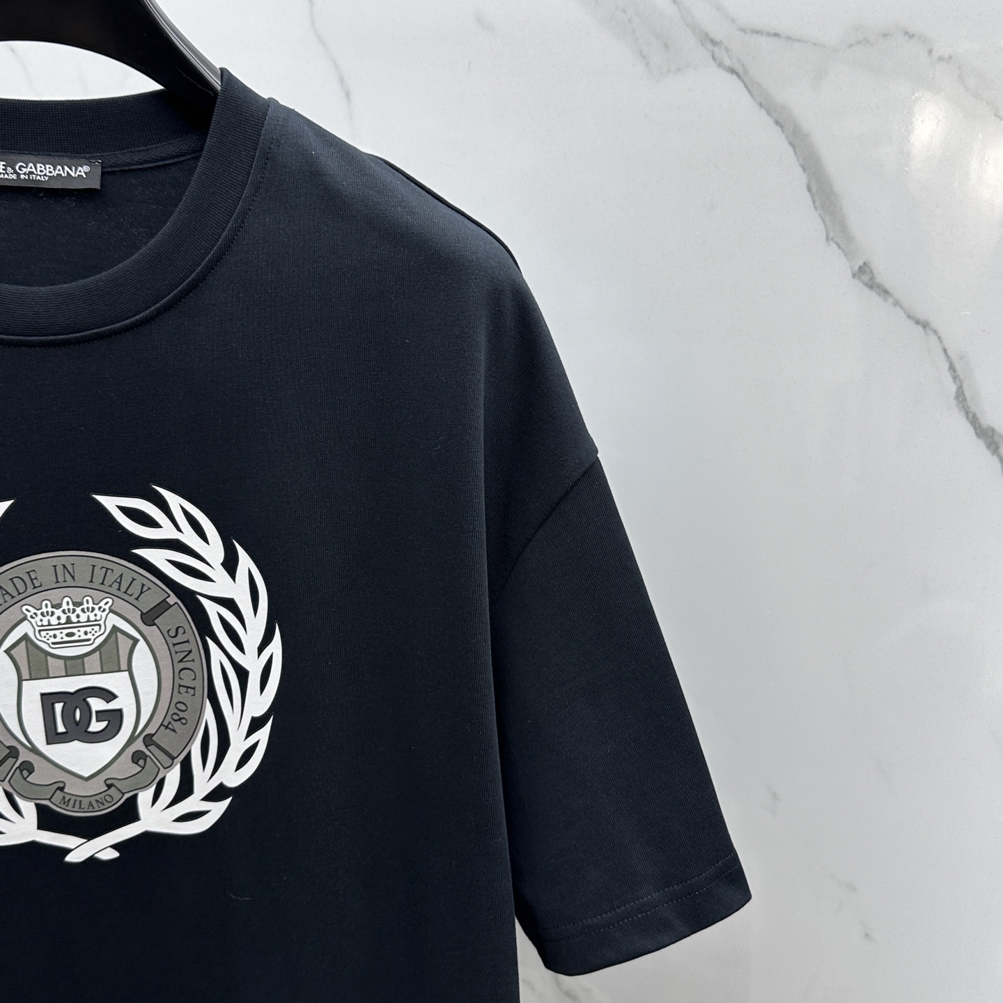 Dolce & Gabbana Printed Short Sleeve T-Shirt | Ribbed Collar - High Density Cotton 7 i1741455550306 4146 0 5