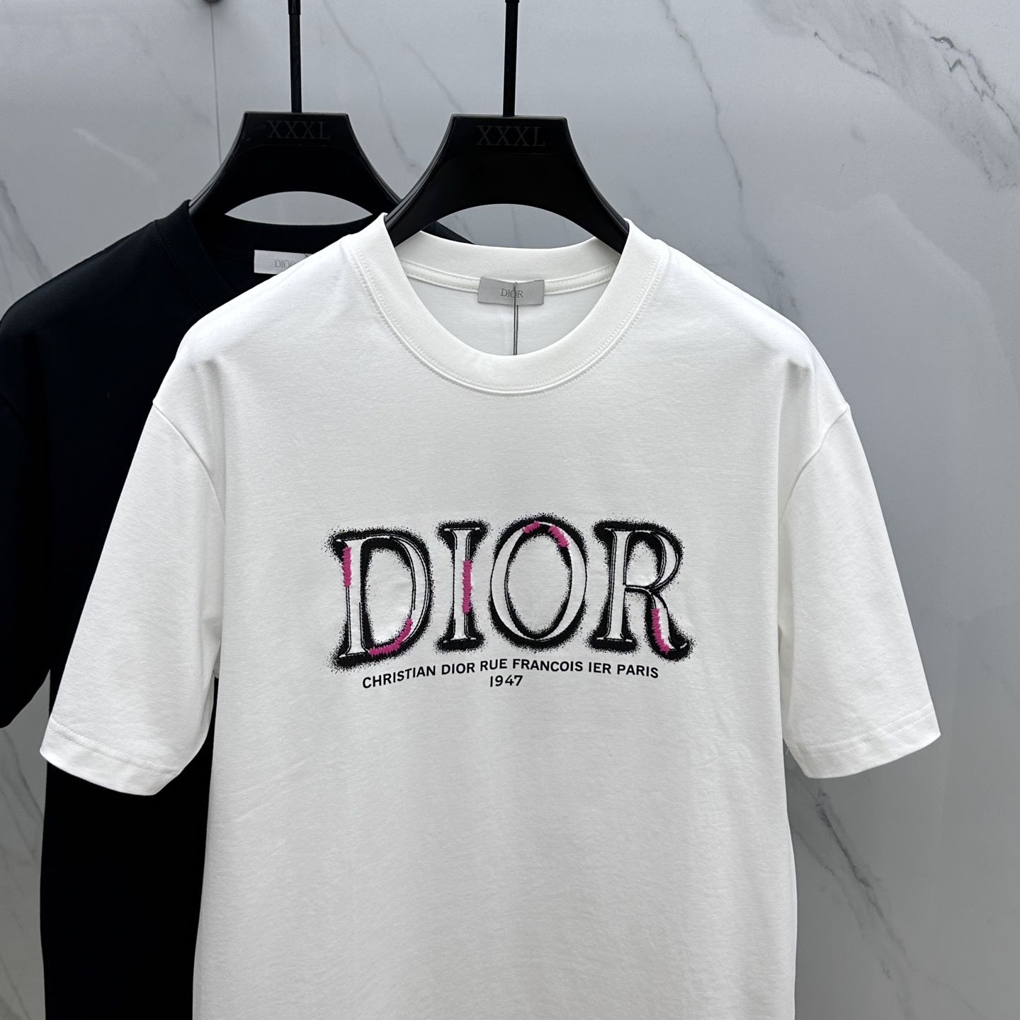  🆕Christian Dior·迪奥 2025FW春夏新品圆领打底外穿T恤，立体感logo微廓形半袖2