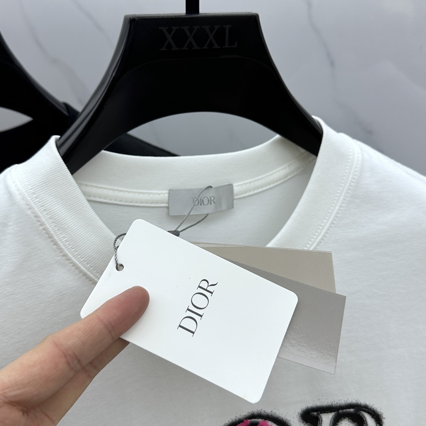  🆕Christian Dior·迪奥 2025FW春夏新品圆领打底外穿T恤，立体感logo微廓形半袖2
