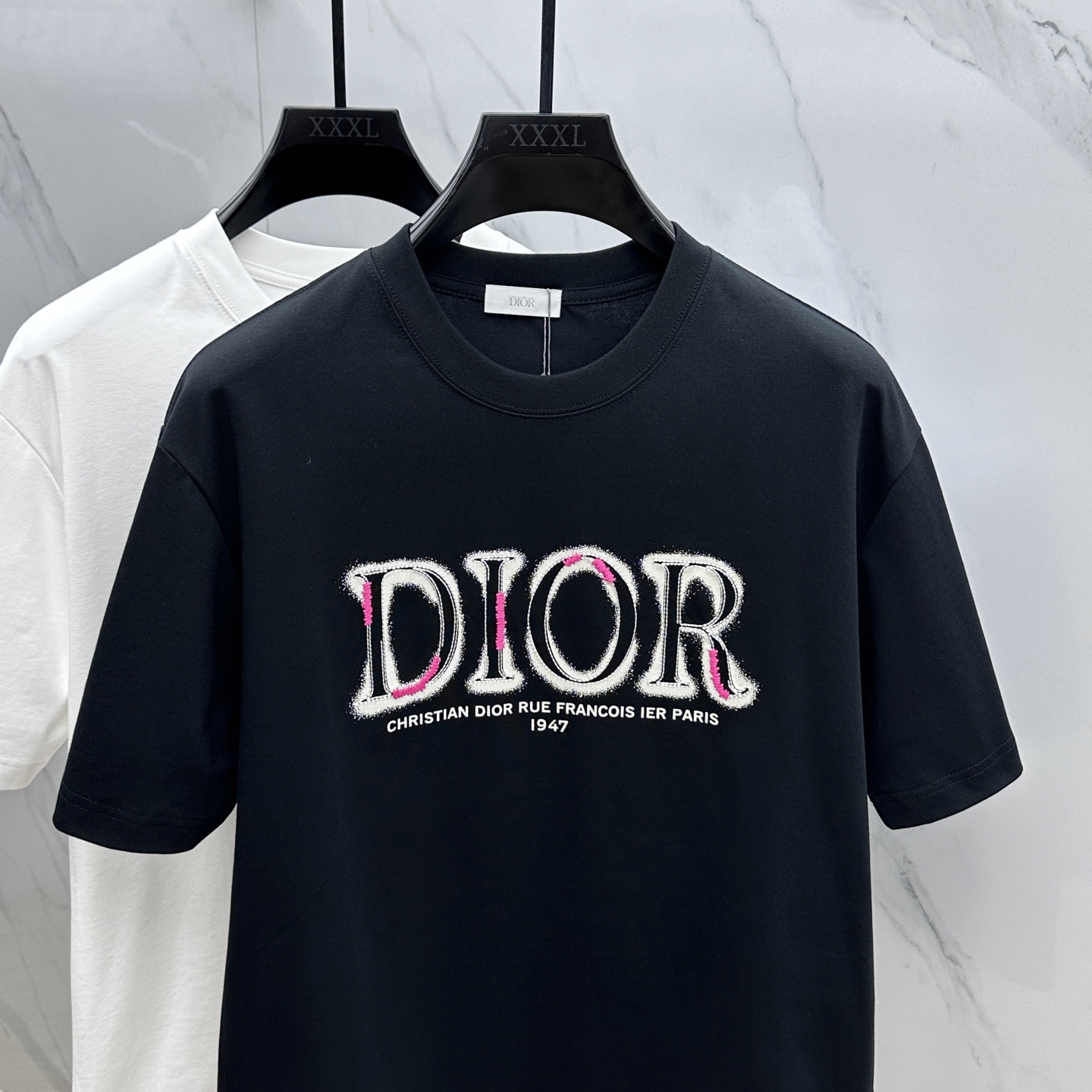  🆕Christian Dior·迪奥 2025FW春夏新品圆领打底外穿T恤，立体感logo微廓形半袖2
