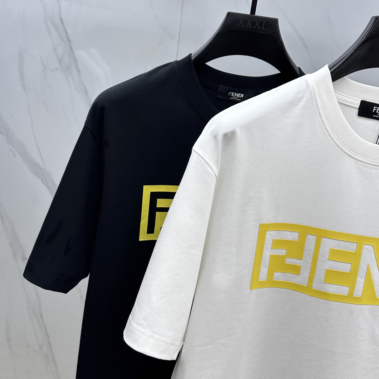 Fendi 2025FW Crew Neck Logo Cotton T-Shirt, Unisex, M-XXXL 4 i1743959753907 5161 0 1