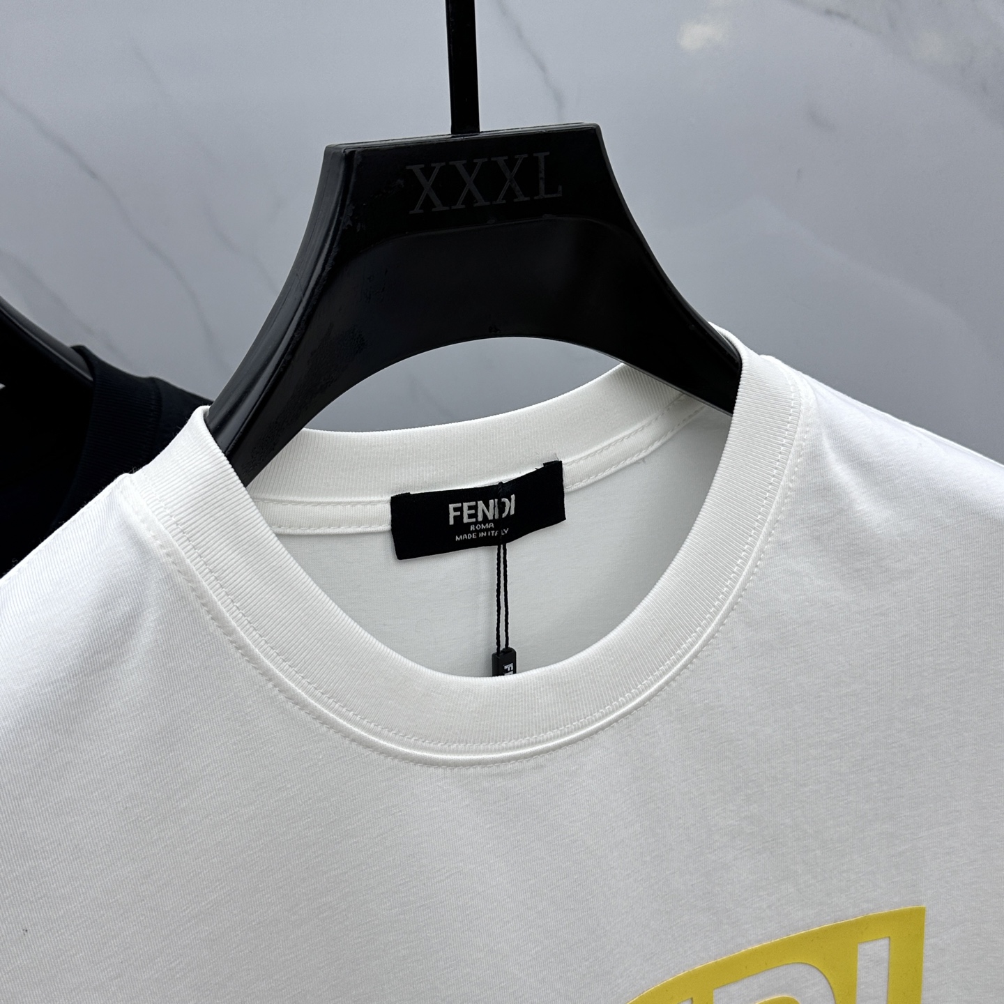Fendi 2025FW Crew Neck Logo Cotton T-Shirt, Unisex, M-XXXL 5 i1743959755630 1326 0 2