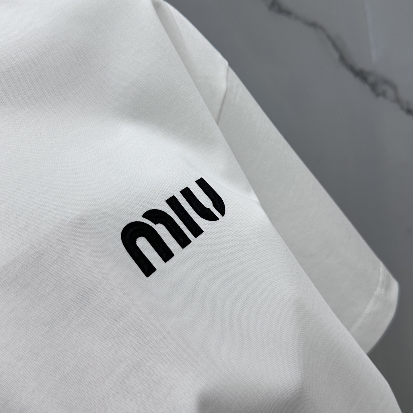 Miu Miu Logo Print Cotton T-Shirt - Short Sleeve Tee for Women & Men 7 i1744221156062 3429 0 5