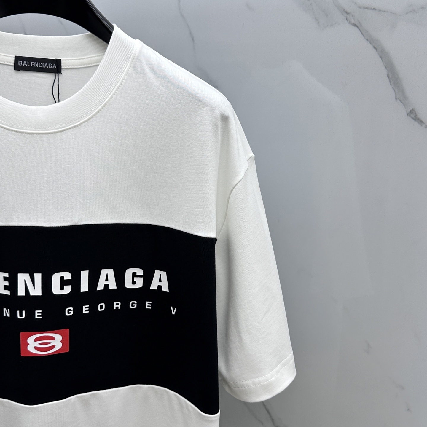 🆕Balenciag*巴黎 2025FW春夏新品圆领打底外穿T恤，立体感logo微廓形半袖纯棉打底，手