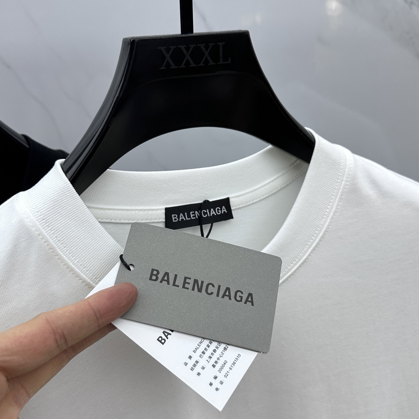  🆕Balenciag*巴黎 2025FW春夏新品圆领打底外穿T恤，立体感logo微廓形半袖纯棉打底，手