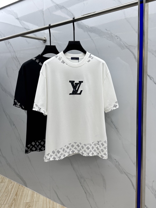 تي شيرت لويس فويتون LV للربيع والصيف 2025، تصميم عصري، قطن 100% 1 تي شيرت لويس فويتون LV للربيع والصيف 2025، تصميم عصري، قطن 100%