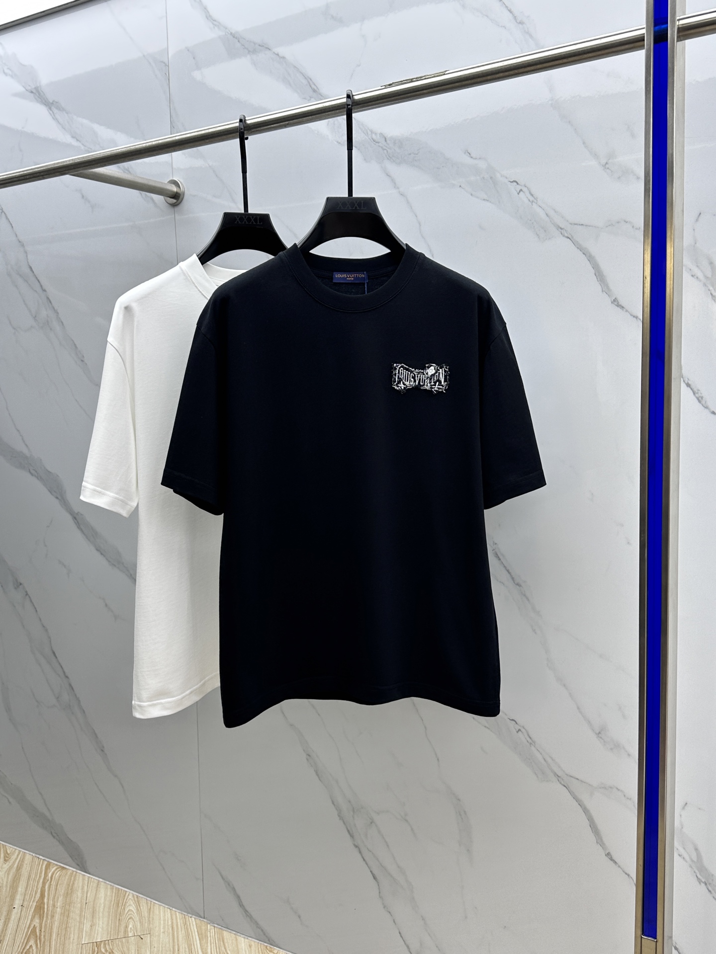 Louis Vuitton 2025FW Logo Print Cotton T-Shirt Casual Short Sleeve Top 2 i1745953768724 899 0 0