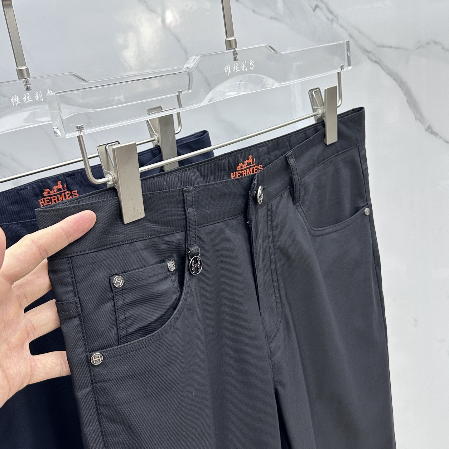 2025 New Recreational Pants: Hermes Emass Design, Top-quality Hardware, Fashionable Importer’s Choice - 图片 5