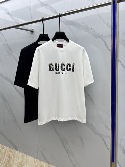 Gucci Camiseta de Manga Corta con Logo Estampado para Hombre y Mujer 1 Gucci Camiseta de Manga Corta con Logo Estampado para Hombre y Mujer