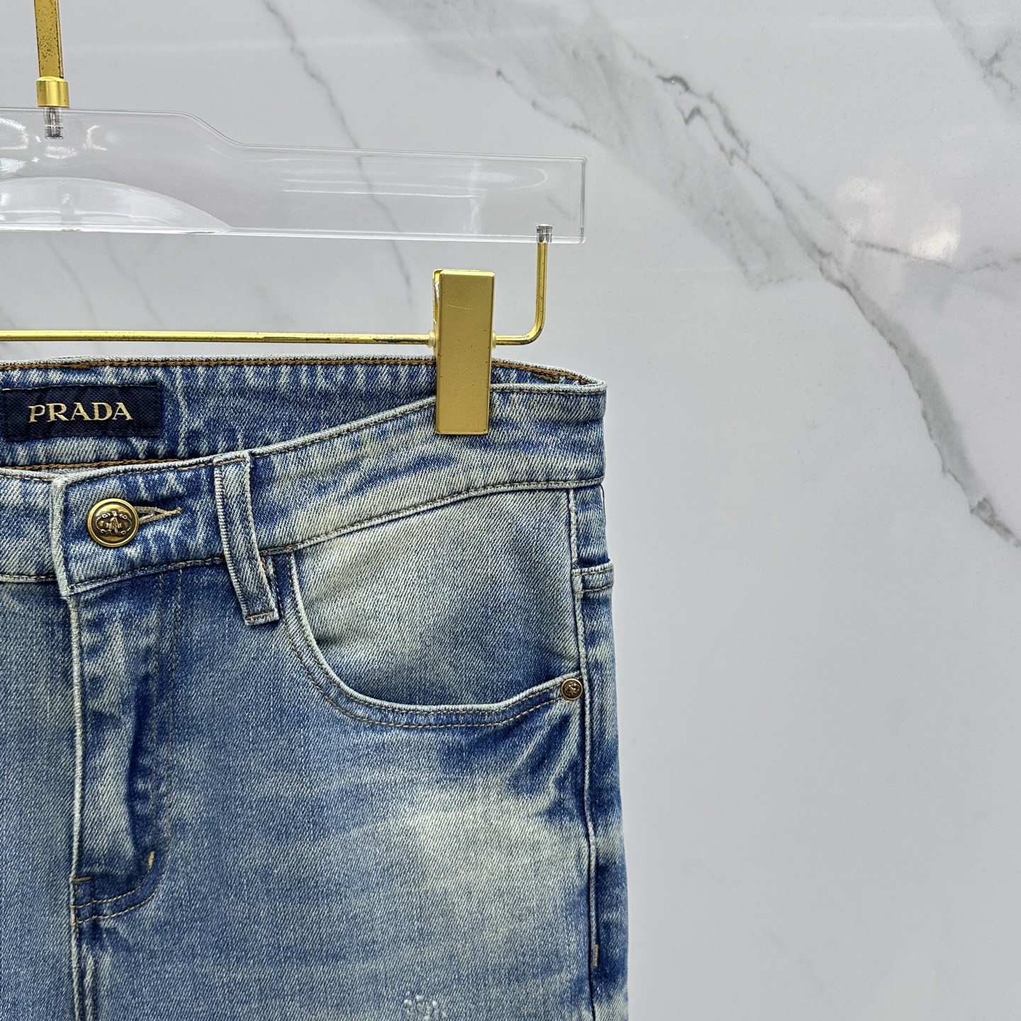 调价
 🆕Prad*普拉达 🔥高端定制、2025早春最新款牛仔裤 柜台同步发售 进口固色面料 原版定制复