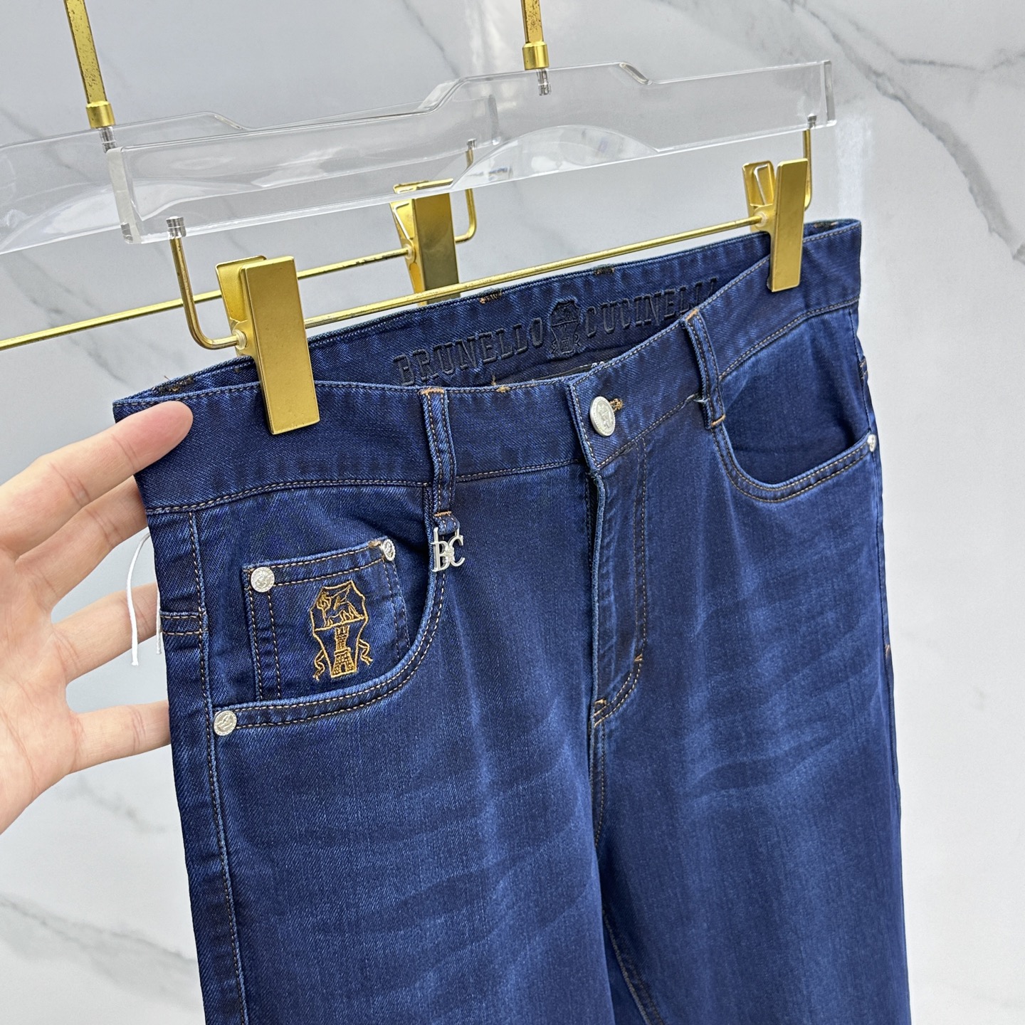 P596 New High-End Custom Jeans for 2025: Unique Design, Quality Materials, Original Style - 图片 5