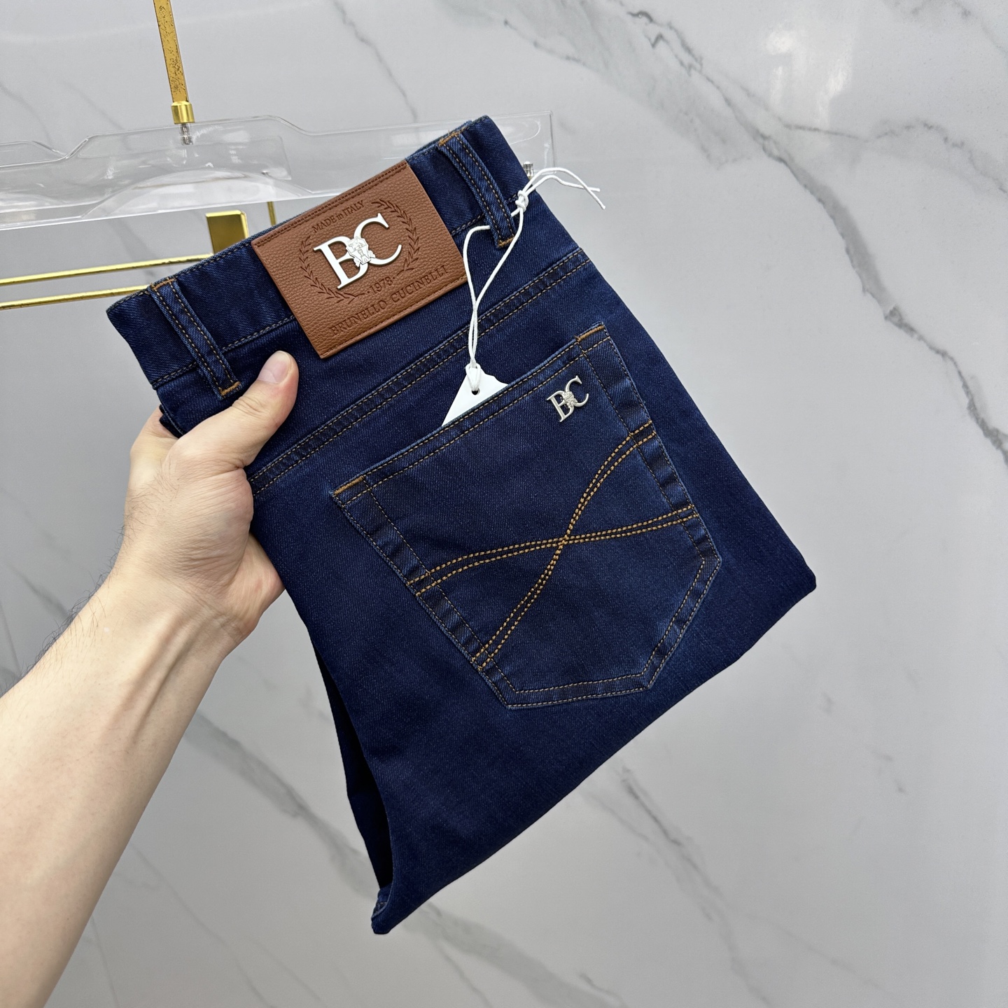 P596 New High-End Custom Jeans for 2025: Unique Design, Quality Materials, Original Style