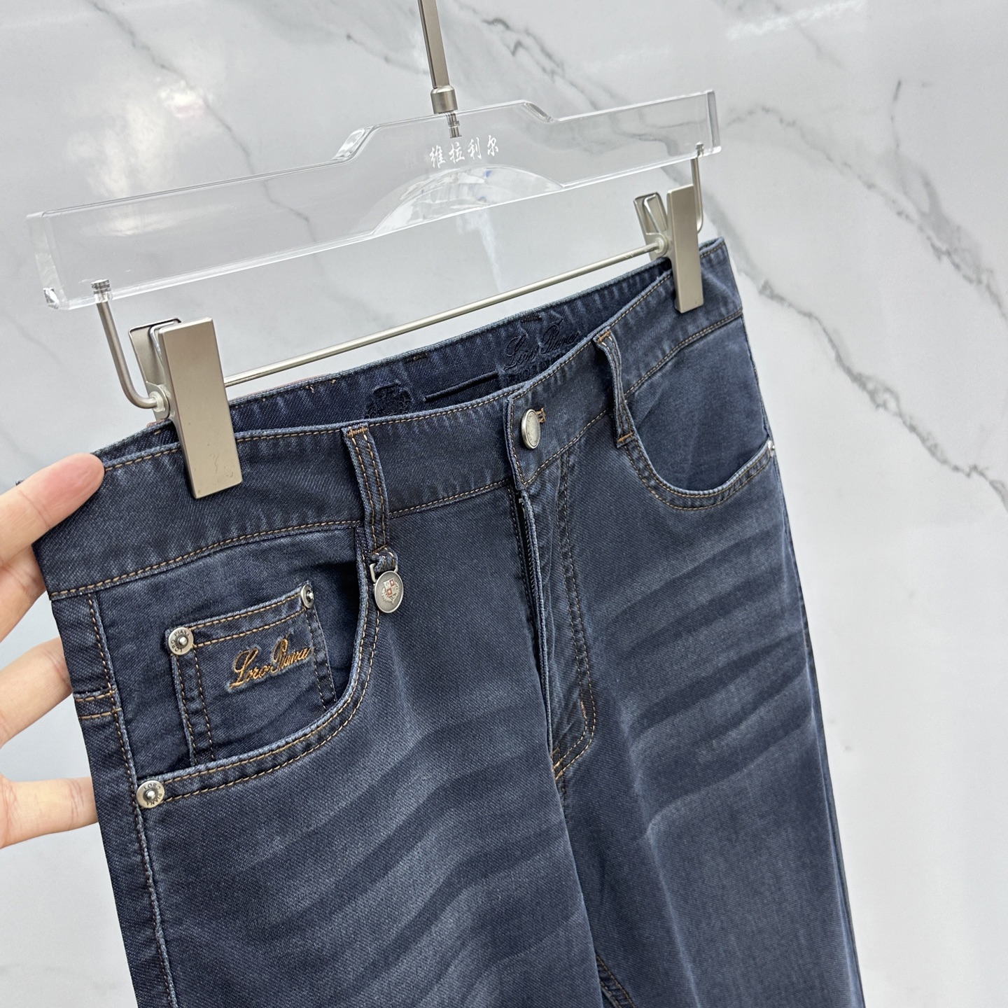 Newest High-End Custom Jeans Spring 2025: Original Re-Graving, Quality Fabric, Water-Washed Cowboys - 图片 5