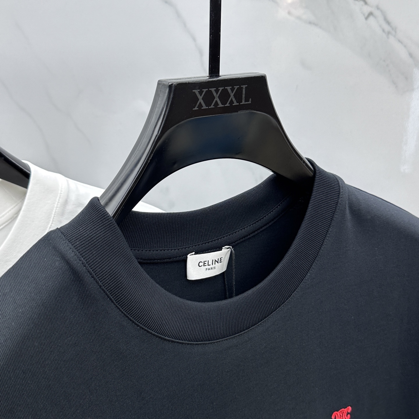 Celinee 2025FW Round Neck Logo T-Shirt, Short Sleeve Cotton Undershirt 5 i1748193509604 1766 0 3