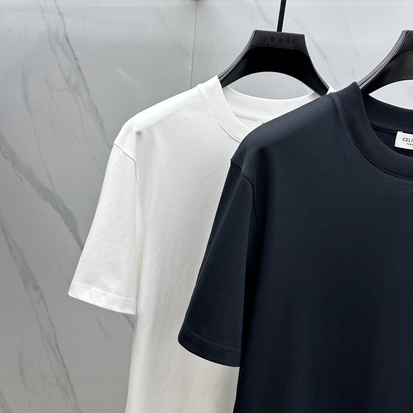 Celinee 2025FW Round Neck Logo T-Shirt, Short Sleeve Cotton Undershirt 4 i1748193511105 8637 0 2