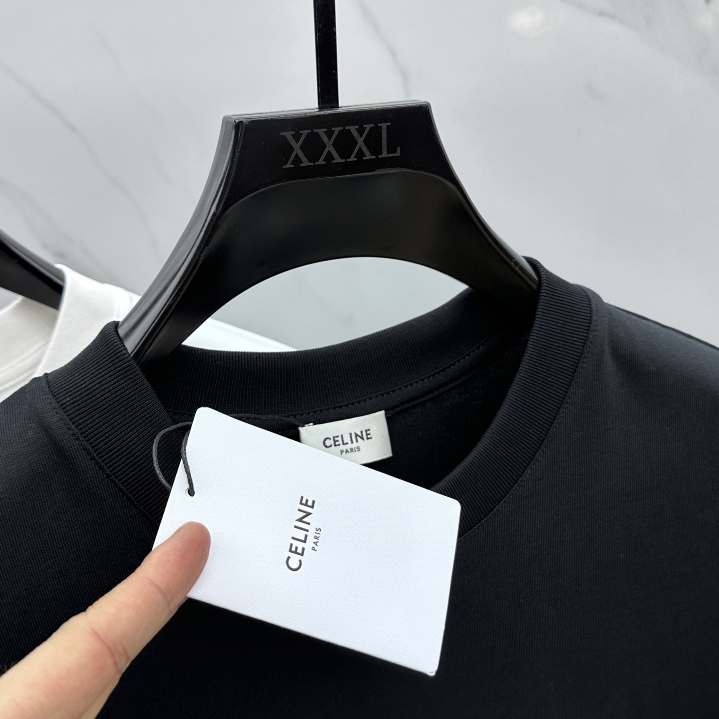 Celinee 2025FW Round Neck Logo T-Shirt, Short Sleeve Cotton Undershirt 6 i1748193511131 5837 0 4