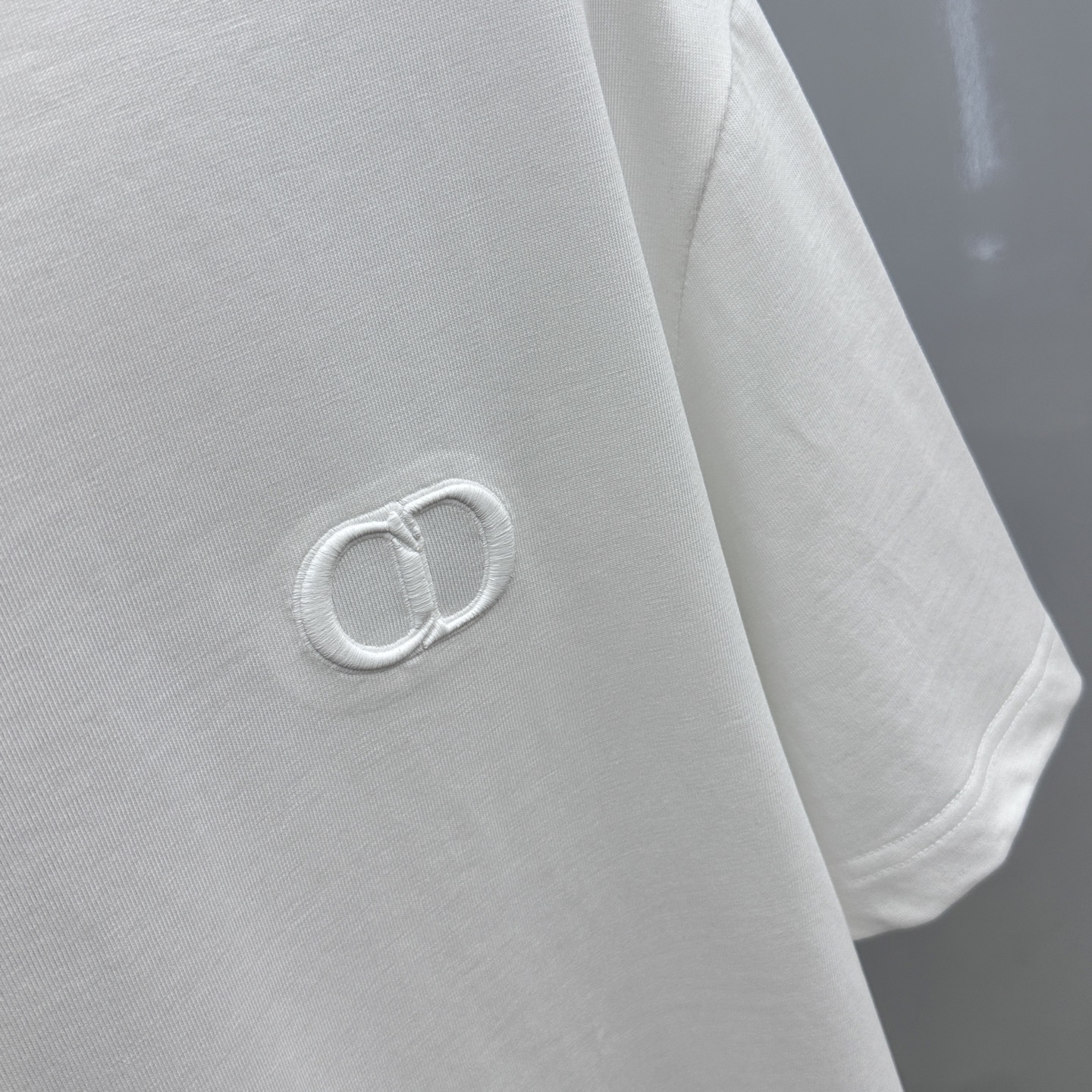  🆕Christian Dior*迪奥 2025FW春夏新品圆领打底外穿T恤，立体感logo常规半袖纯棉