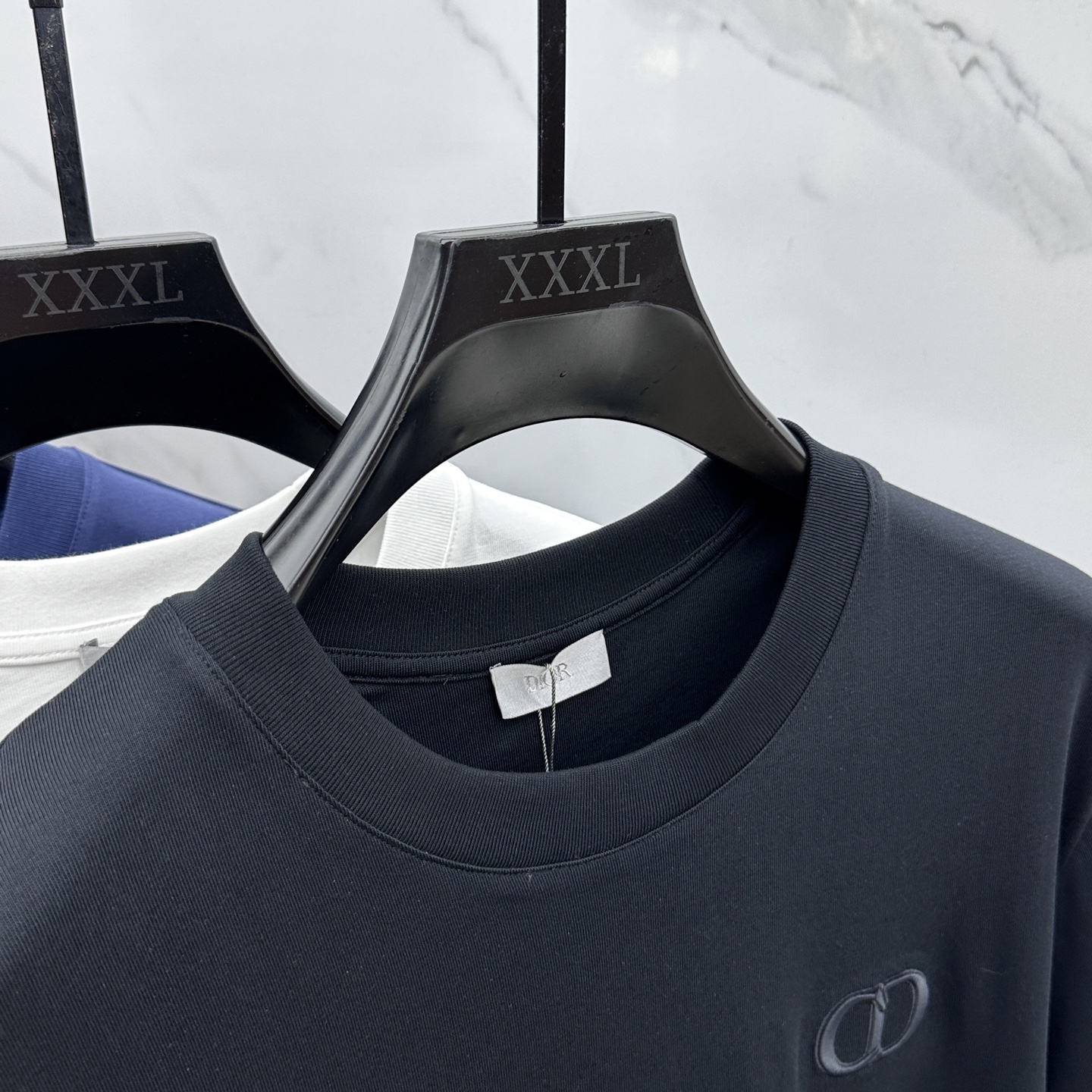  🆕Christian Dior*迪奥 2025FW春夏新品圆领打底外穿T恤，立体感logo常规半袖纯棉