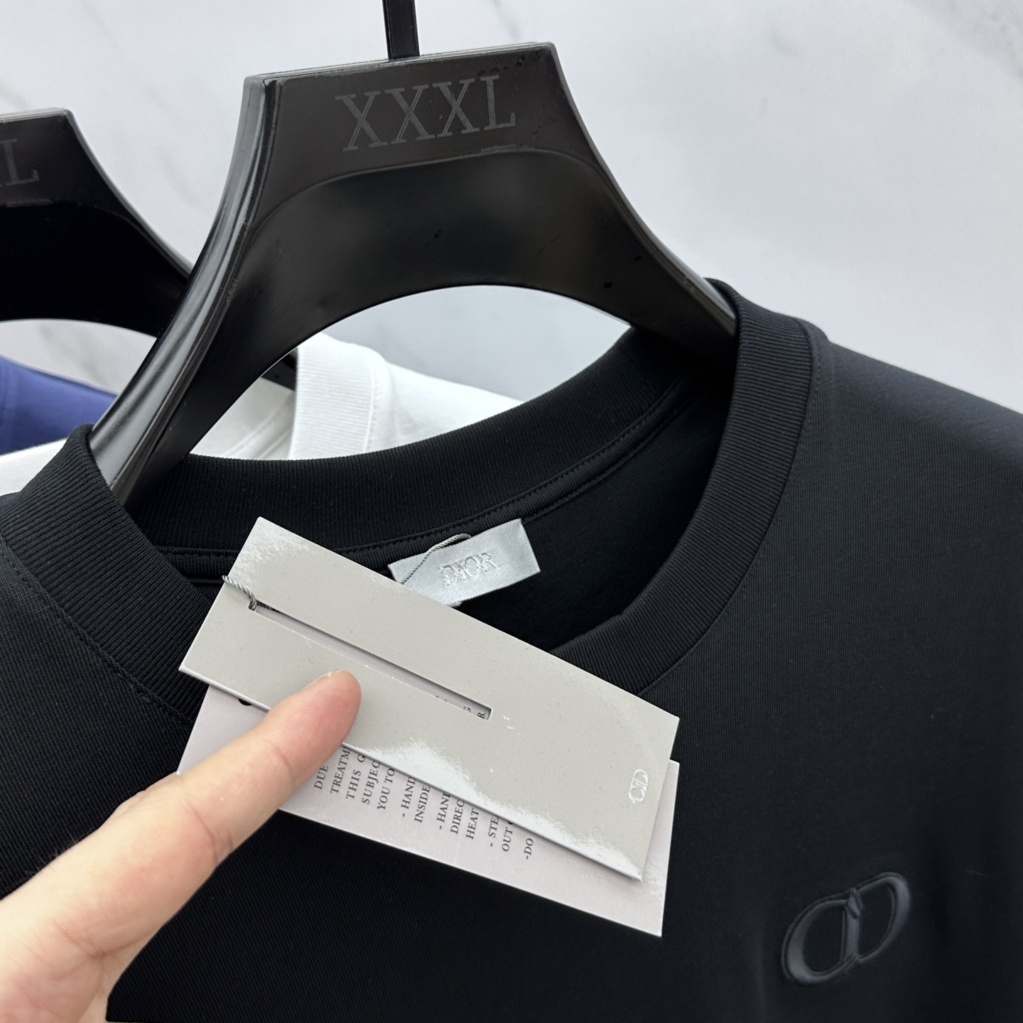  🆕Christian Dior*迪奥 2025FW春夏新品圆领打底外穿T恤，立体感logo常规半袖纯棉