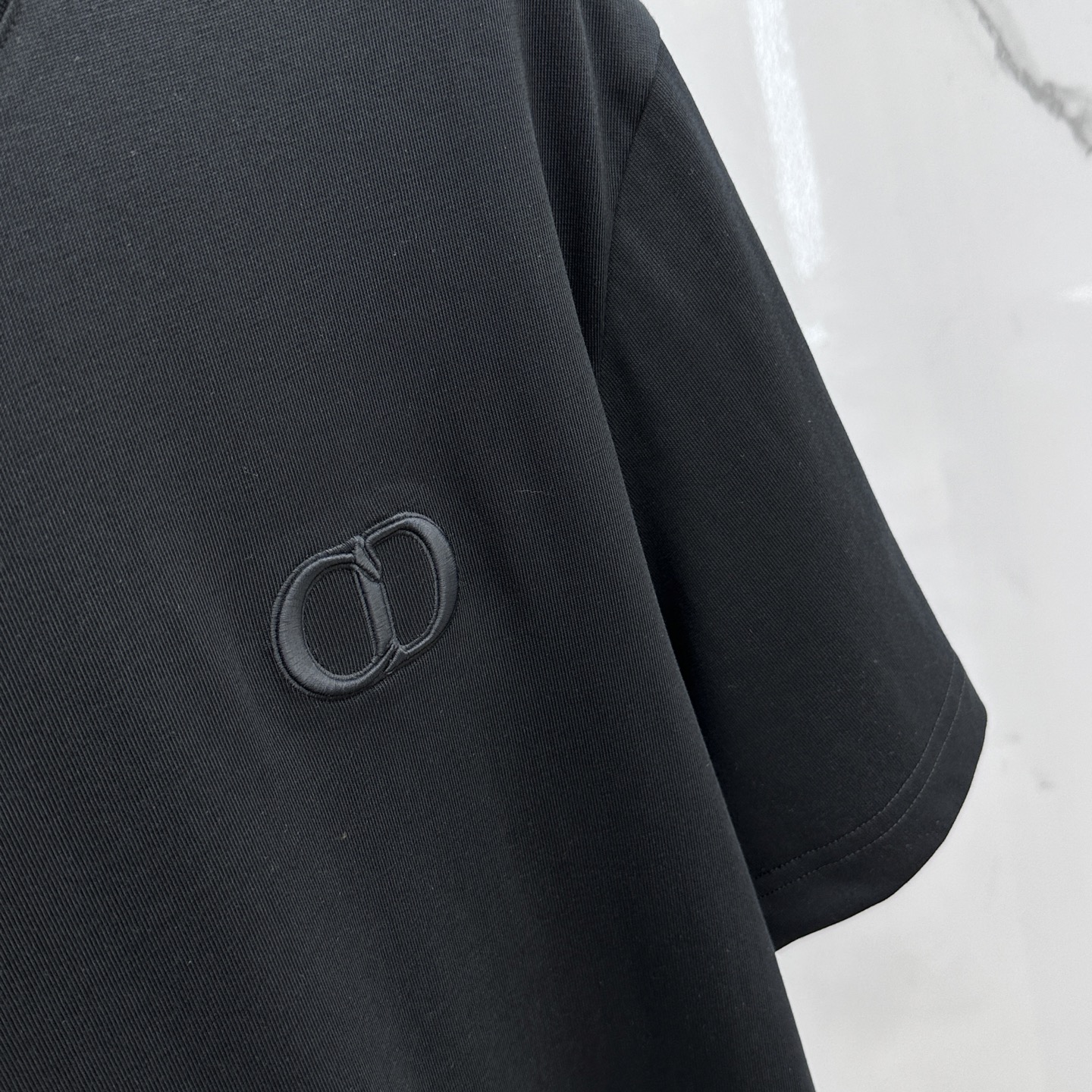  🆕Christian Dior*迪奥 2025FW春夏新品圆领打底外穿T恤，立体感logo常规半袖纯棉