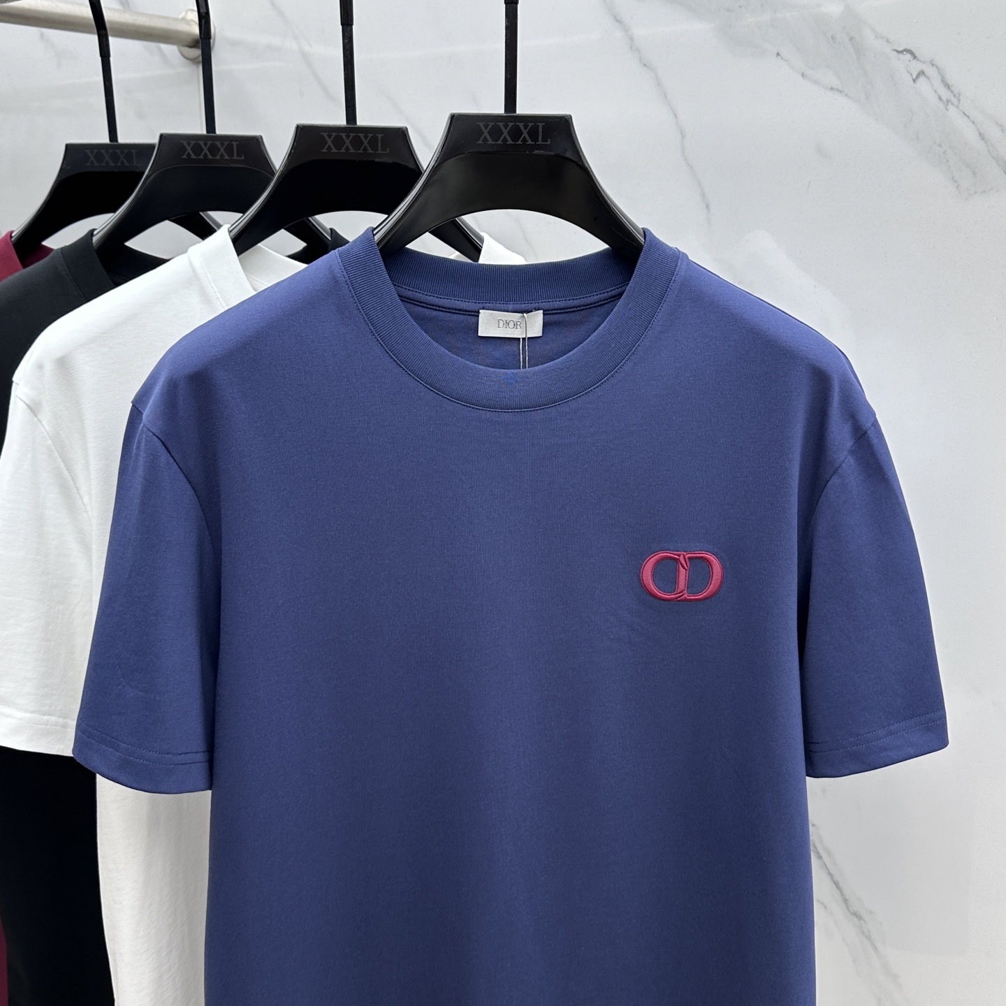  🆕Christian Dior*迪奥 2025FW春夏新品圆领打底外穿T恤，立体感logo半袖纯棉打底