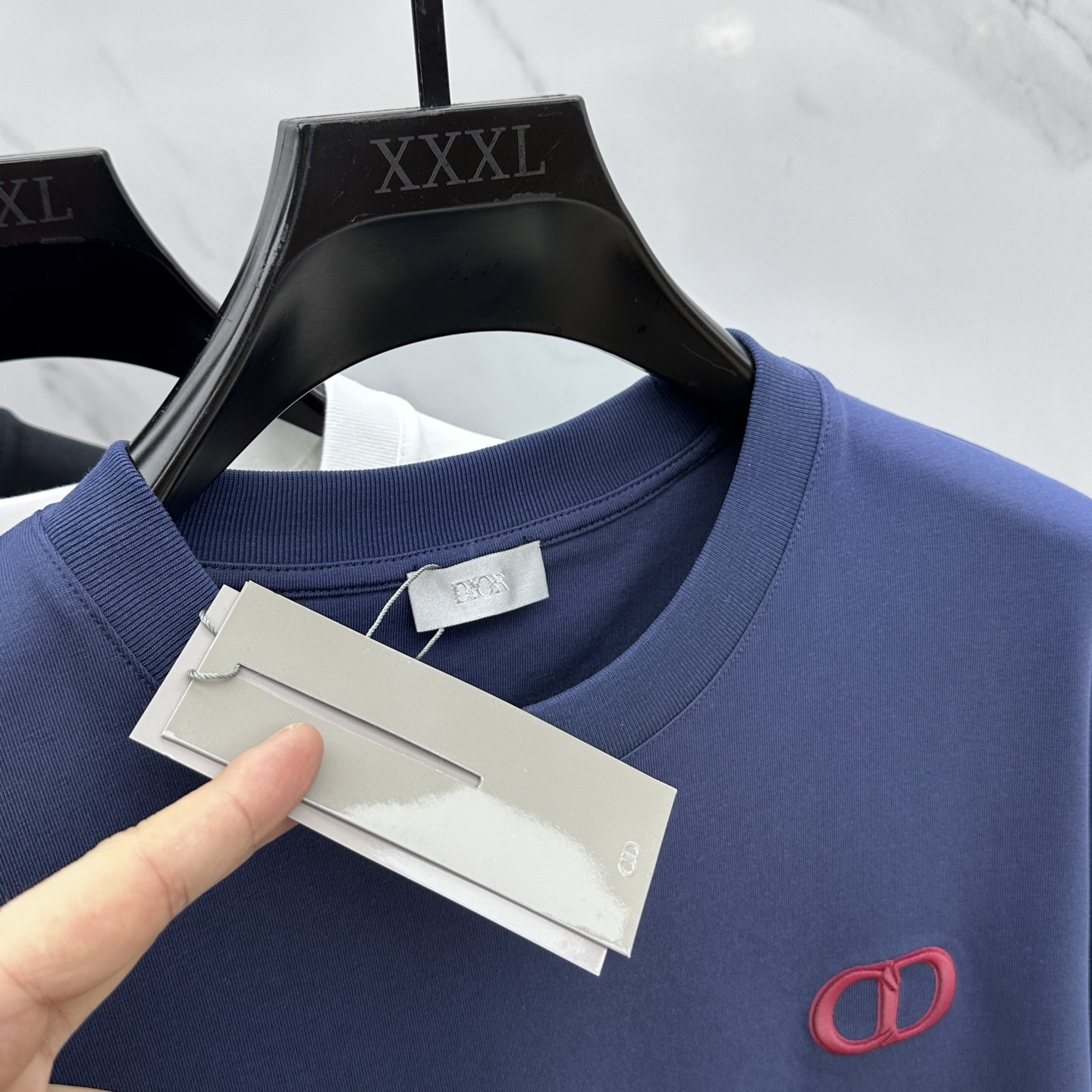  🆕Christian Dior*迪奥 2025FW春夏新品圆领打底外穿T恤，立体感logo半袖纯棉打底