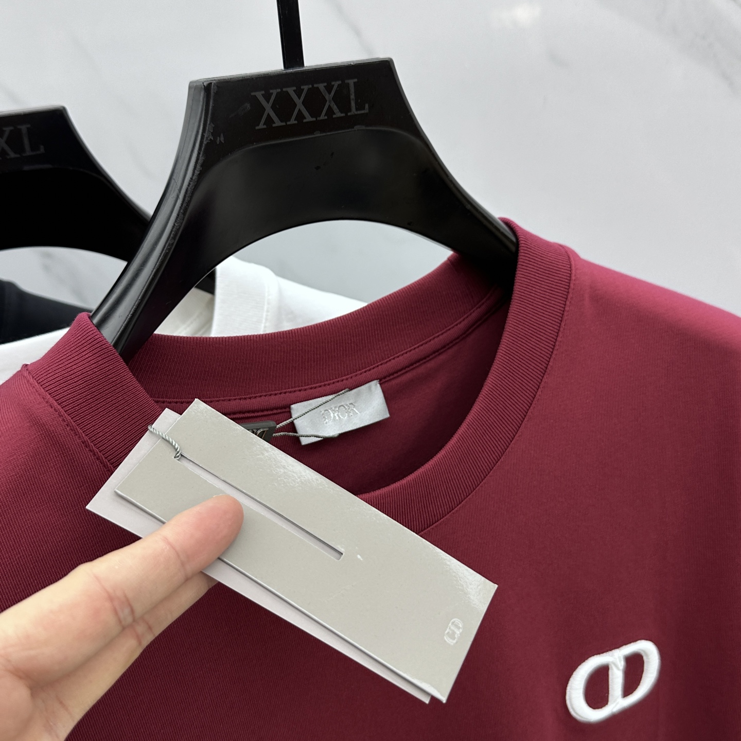  🆕Christian Dior*迪奥 2025FW春夏新品圆领打底外穿T恤，立体感logo半袖纯棉打底